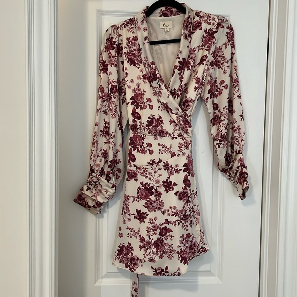 Floral wrap dress